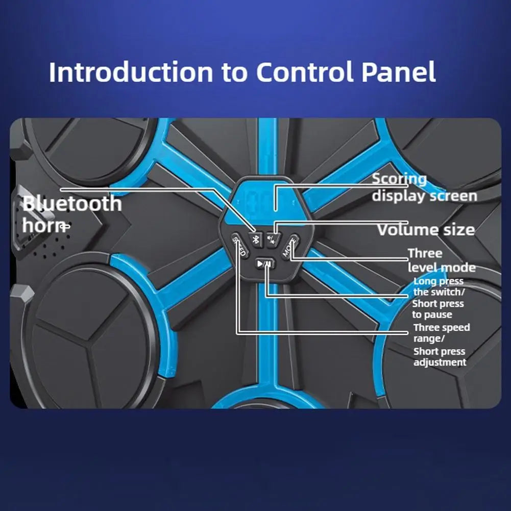 Smart Music Boxing Machine Home Wall Target Children's Strike Reaction Indoor Electronic Target Sanda Training Device