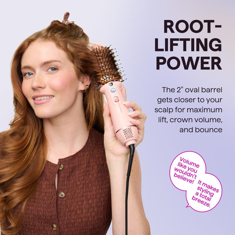 Wavytalk Jet Brush Dual Voltage Ionic Hair Dryer Brush, Reduces Damage, Anti-Frizz Straight Hair, Curls and Blowouts