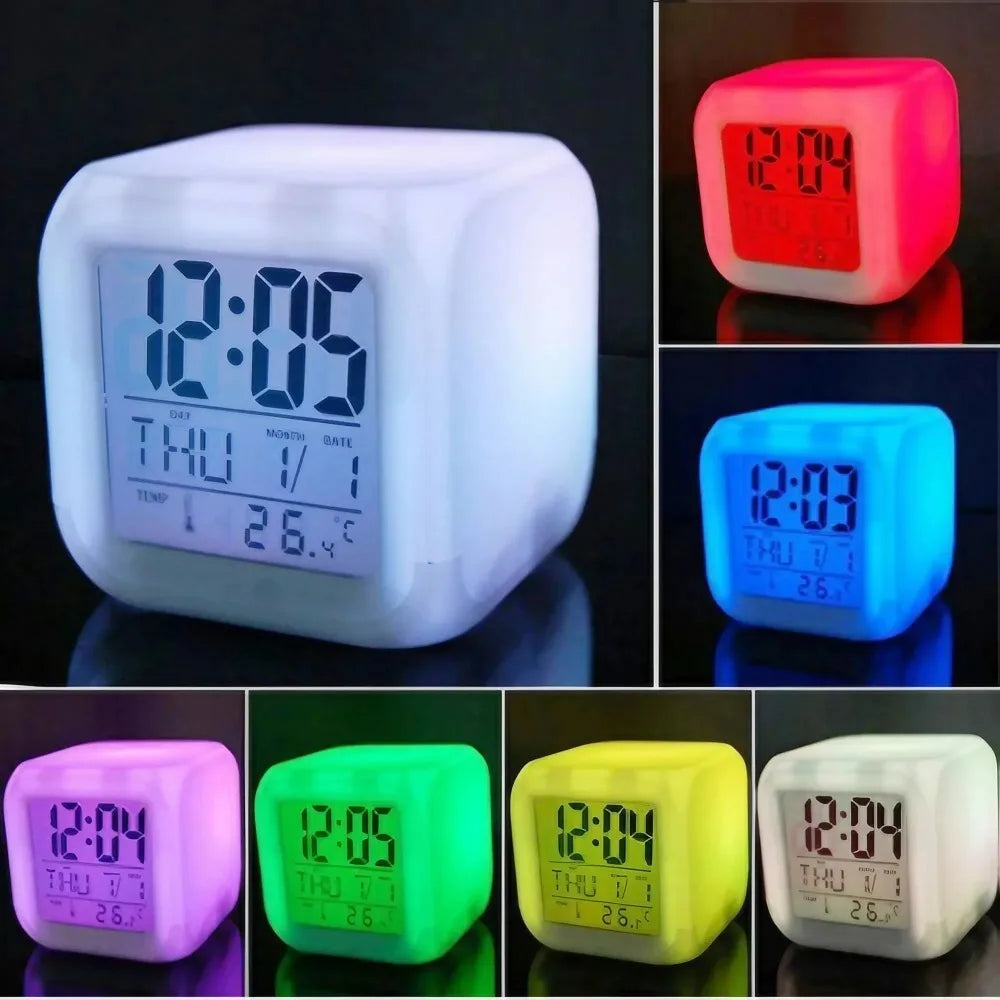 GlowCube™ 7-Color Alarm Clock