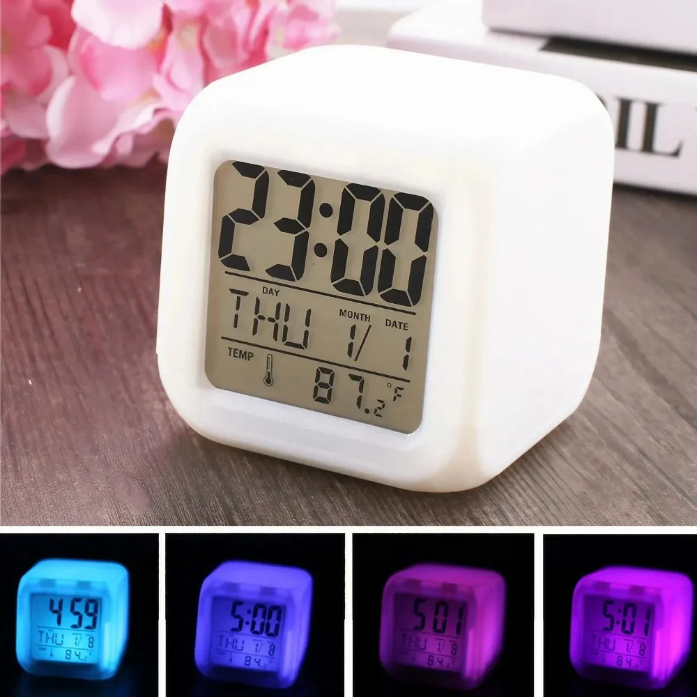 GlowCube™ 7-Color Alarm Clock