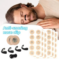 Anti-Snoring Nose Clip Nasal Breathing Dilators Kit with Magnetic Strips Sports Air Intake Improvement Sleeping Aid Starter Pack