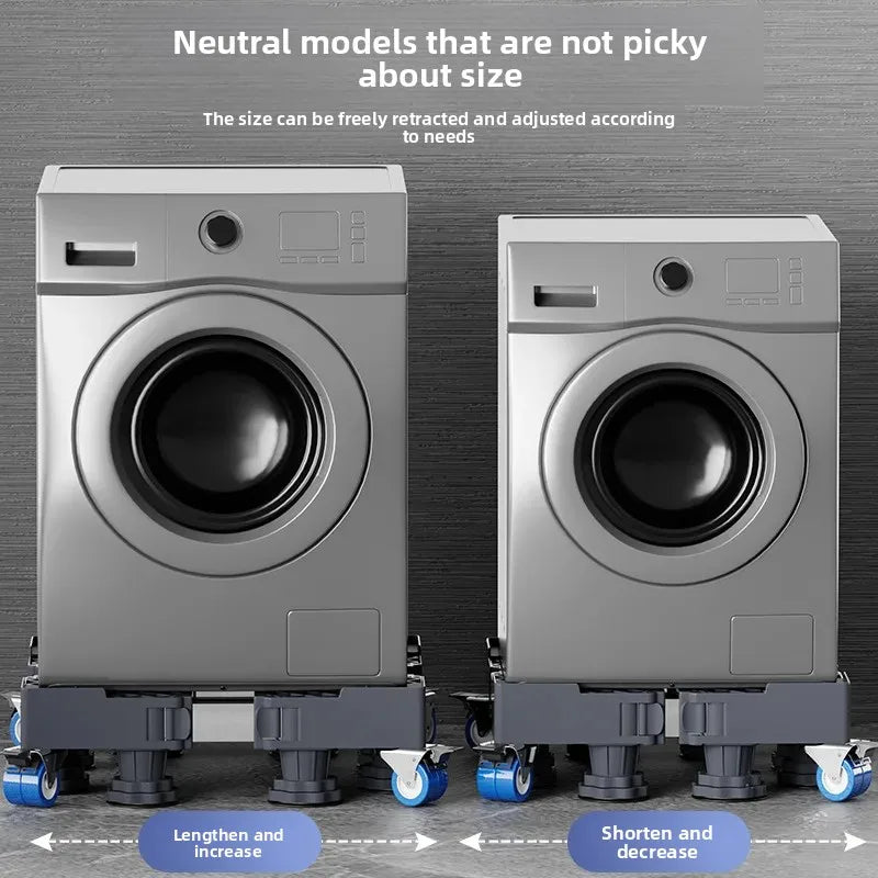 Универсална стойка за пералня и хладилник FlexiLift™ с регулируеми колела и опора за височина