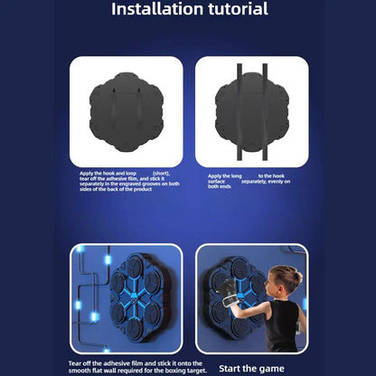 Smart Music Boxing Machine Home Wall Target Children's Strike Reaction Indoor Electronic Target Sanda Training Device