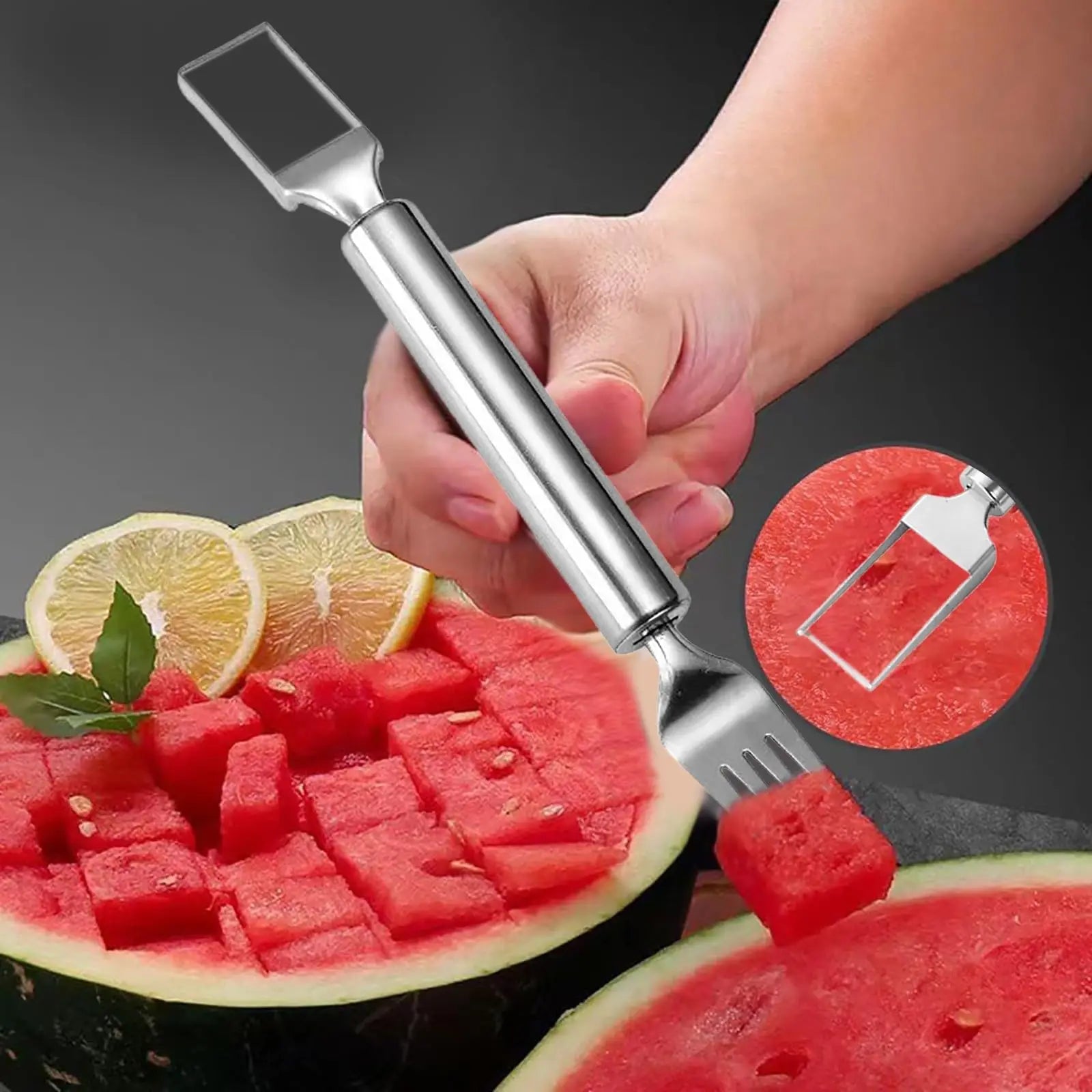 FruitEase™ 2-in-1 Slicer & Fork