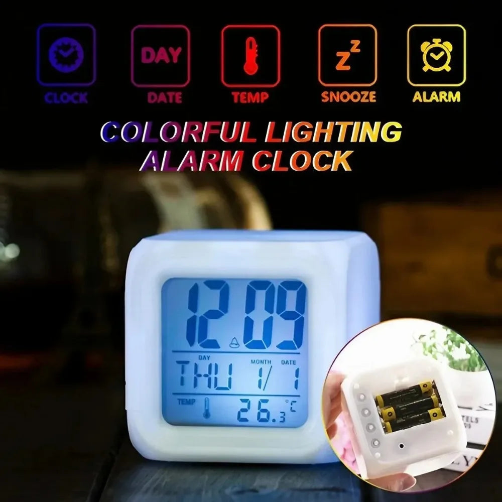 GlowCube™ 7-Color Alarm Clock