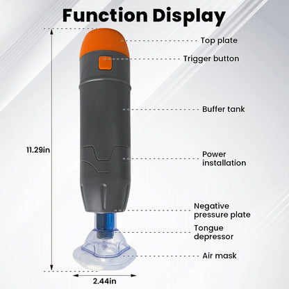 First Aid Anti Choking Rescue Device Automatic CPR for Adults Kids with 3PCS Sizes Masks Home Airway Assist Emergency Kit