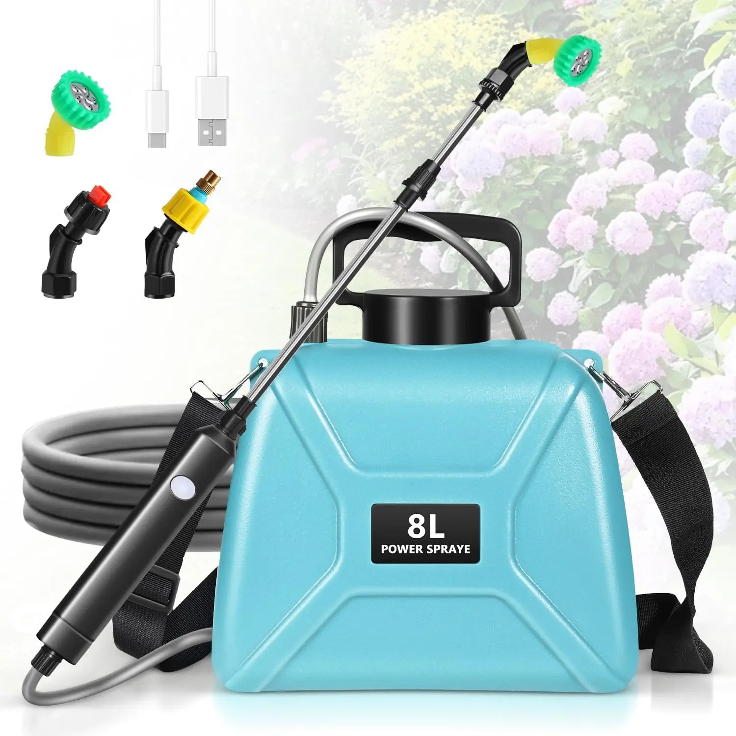 HydraForce 8L™ Electric Garden Sprayer | Automatic Plant Watering