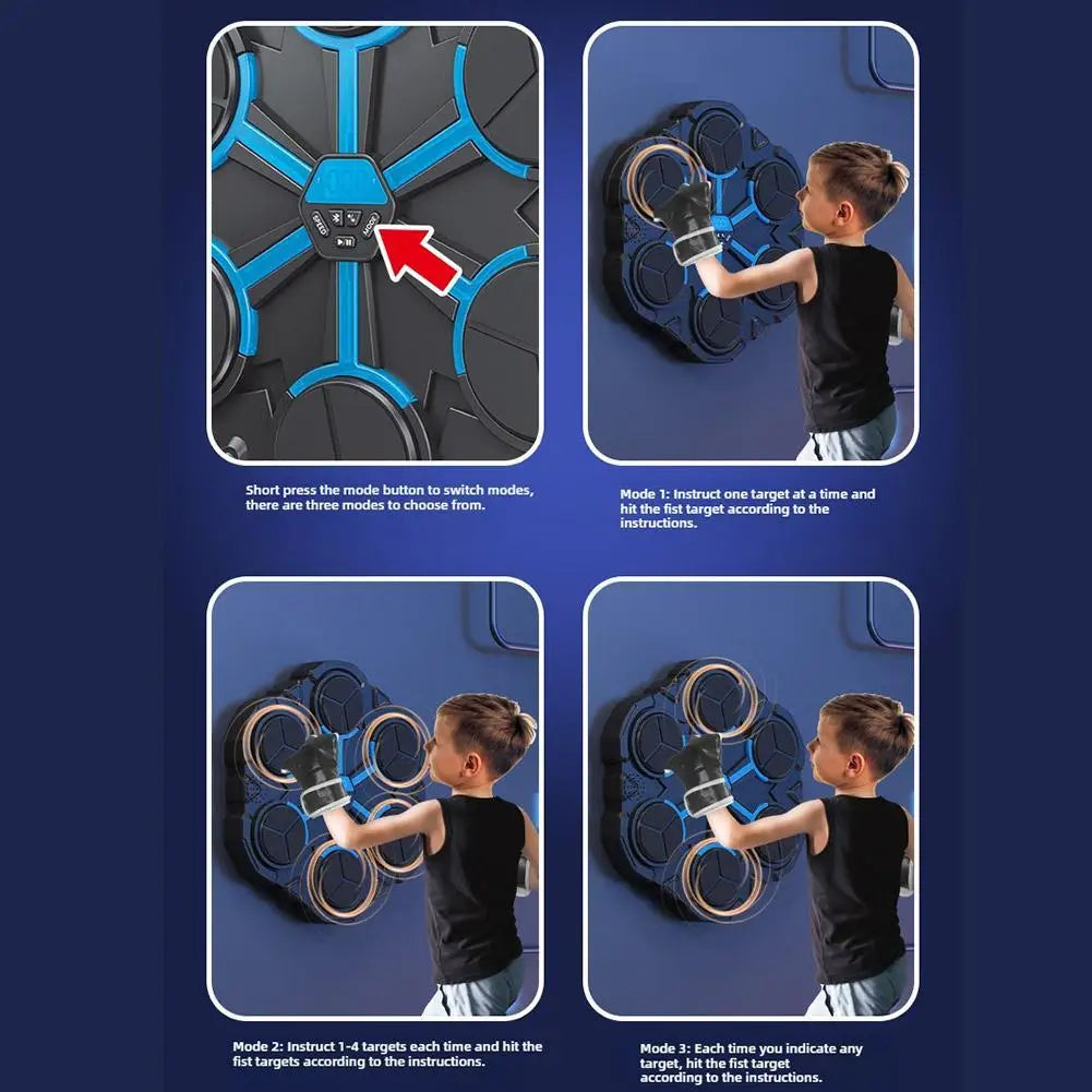 Smart Music Boxing Machine Home Wall Target Children's Strike Reaction Indoor Electronic Target Sanda Training Device