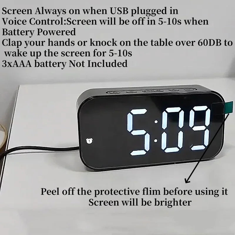 TimeEase™ Smart LED Clock