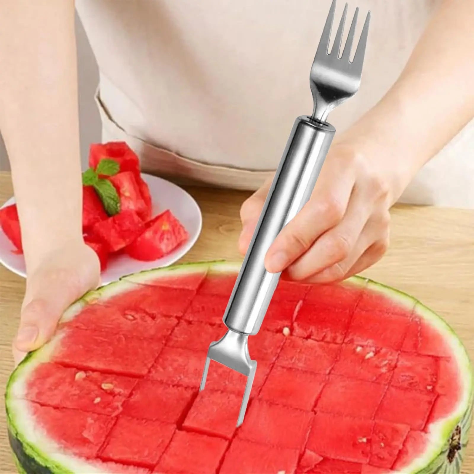 FruitEase™ 2-in-1 Slicer & Fork
