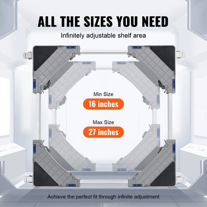 SucceBuy 400 lbs Мини хладилник, регулируема мобилна основа с 4 заключващи се въртящи се колела за пералня хладилник