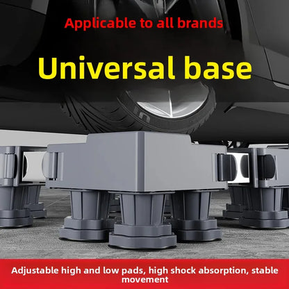 Универсална стойка за пералня и хладилник FlexiLift™ с регулируеми колела и опора за височина