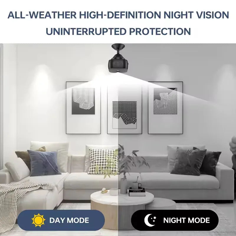 1080P HD Mini WiFi Camera Indoor Safety Security Surveillance Baby Monitor Night Vision Camcorder IP Cam Audio Video Recorder