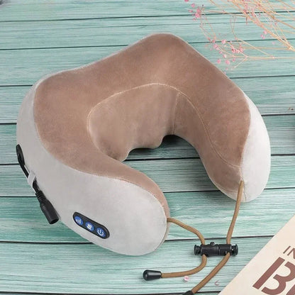 Rechargeable Neck Massager U shaped Pillow Multifunctional Portable Shoulder Cervical Massager Outdoor Home Car Relaxing Massage