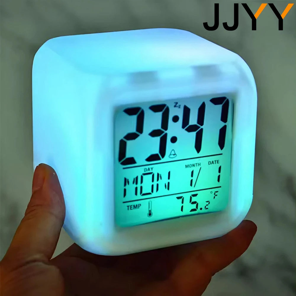 GlowCube™ 7-Color Alarm Clock