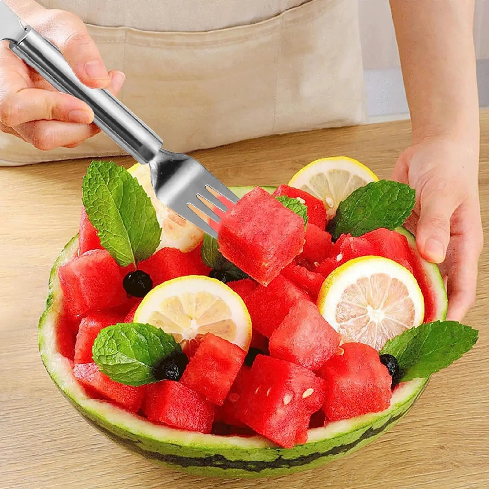 FruitEase™ 2-in-1 Slicer & Fork
