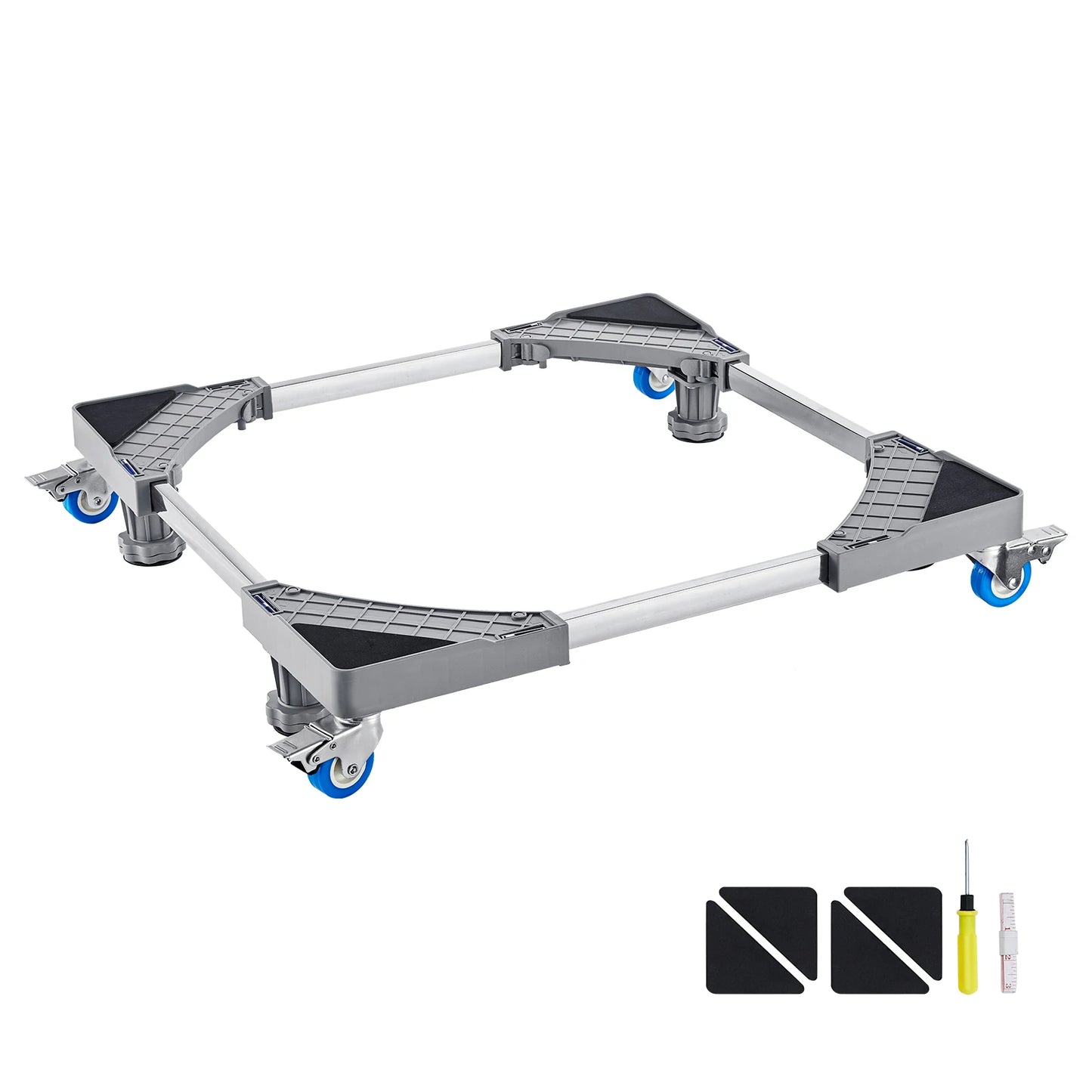 SucceBuy 400 lbs Мини хладилник, регулируема мобилна основа с 4 заключващи се въртящи се колела за пералня хладилник