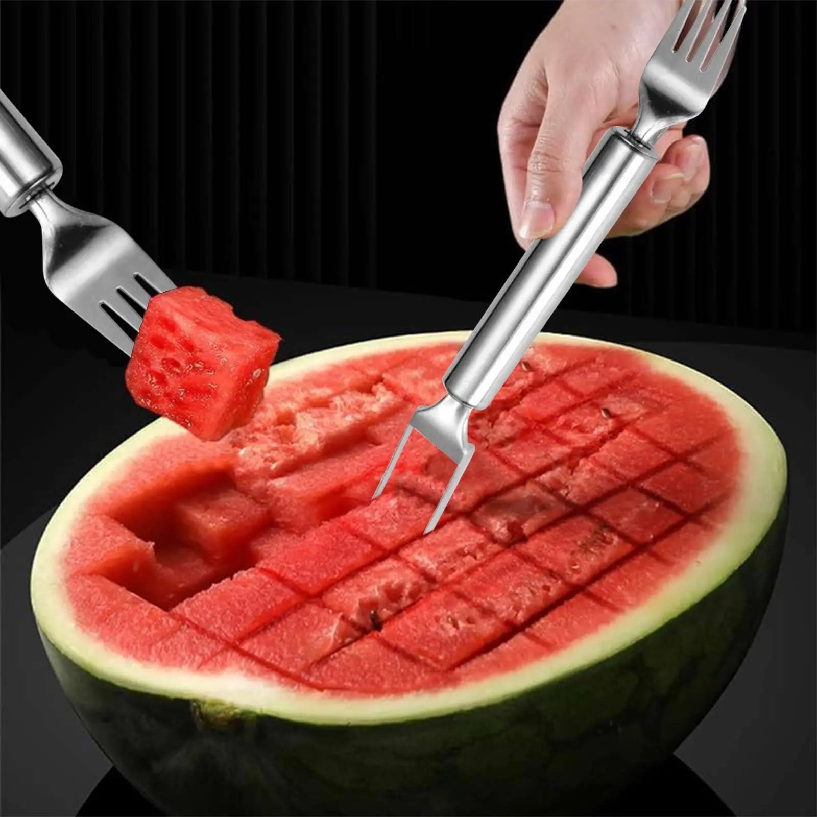 FruitEase™ 2-in-1 Slicer & Fork