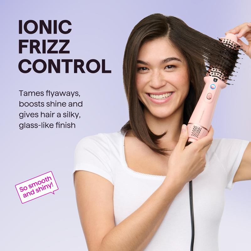 Wavytalk Jet Brush Dual Voltage Ionic Hair Dryer Brush, Reduces Damage, Anti-Frizz Straight Hair, Curls and Blowouts