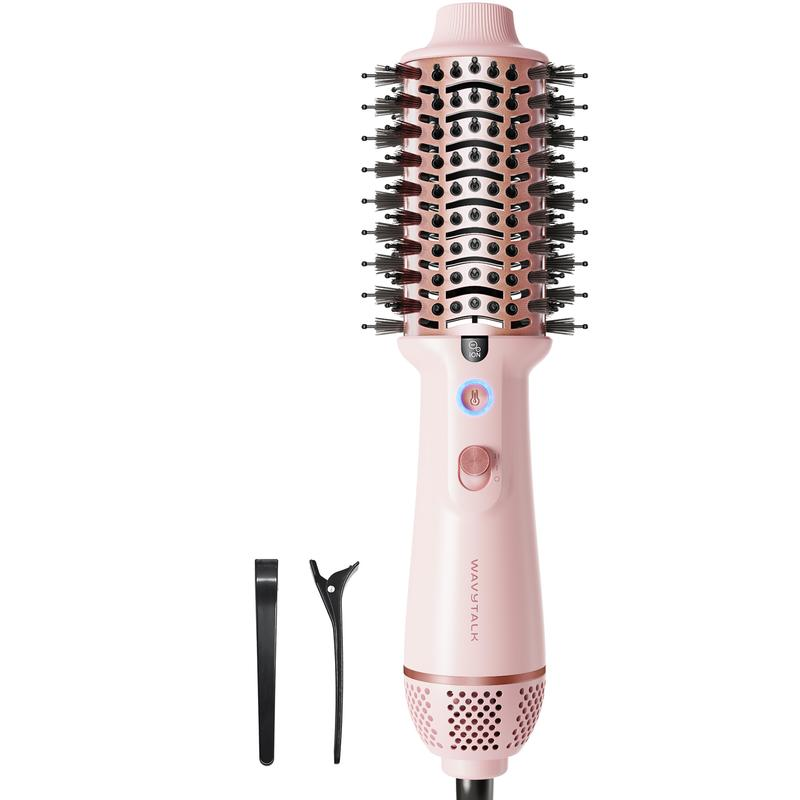 Wavytalk Jet Brush Dual Voltage Ionic Hair Dryer Brush, Reduces Damage, Anti-Frizz Straight Hair, Curls and Blowouts