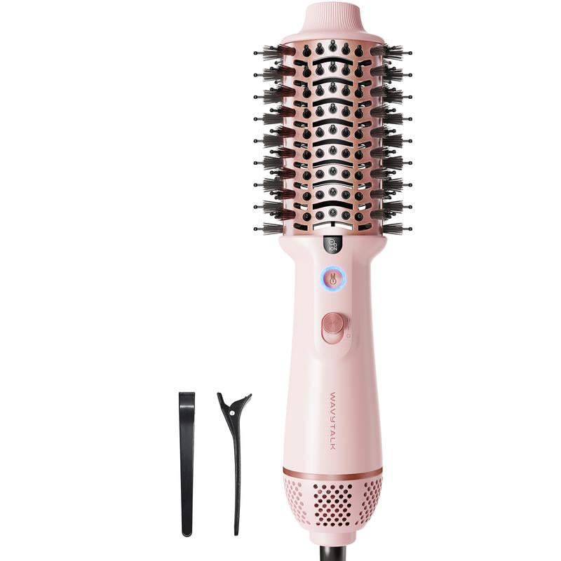 Wavytalk Jet Brush Dual Voltage Ionic Hair Dryer Brush, Reduces Damage, Anti-Frizz Straight Hair, Curls and Blowouts